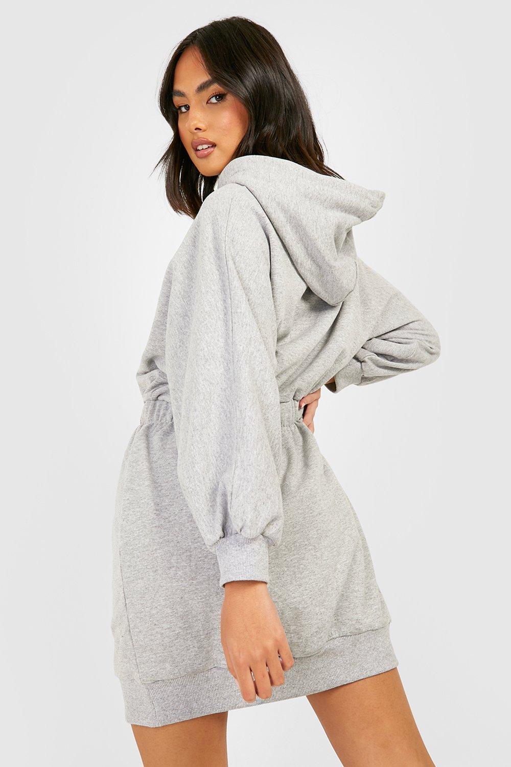 Ruched 2025 sweatshirt dress